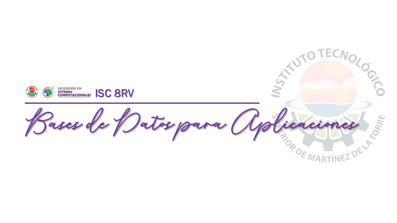 BASE DE DATOS PARA APLICACIONES
